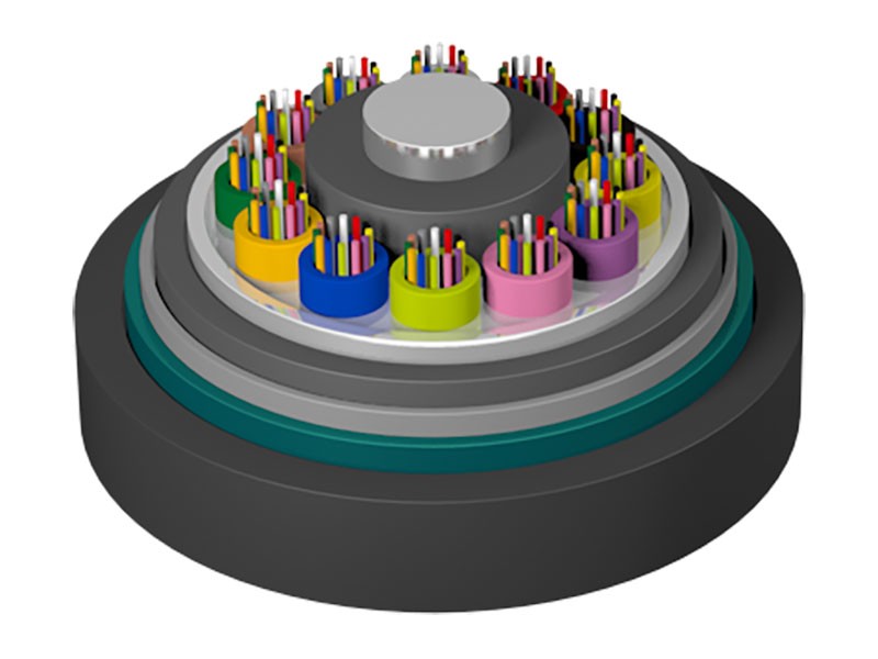 Опуштени оптички кабл са уплетеним језгром са ојачаним језгром и отпорним на пламен ГИТЗА53